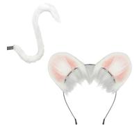 Mumuve Ear And Tail Set Faux Fours Foxes Wolf Eart Band Avec Tail Halloween Christmas Cosplay Party Costume Accessoires Halloween Cosplay Costumes For Men Women
