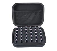 Mumuve Étui de transport pour 30 bouteilles d'huiles essentielles de 5 à 10 ml, sac de protection organisé pour la maison et les voyages, Noir , As shown in the picture (error 1-3cm)
