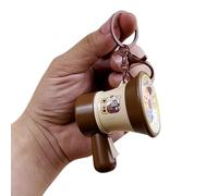 Mumuve Holder Clé D'animaux Enregistrement Du Sain Dessin Animé Pendant Nouveauté Acrylique Keyring Creative For Friend Children Cartoon Capybara Keychain