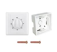 Mumuve Interrupteur horaire - Compte à rebours - 220 V - Minuterie numérique - Interrupteur de contrôle - Plaque de couverture pour la maison