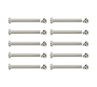 Mumuve Lot de 10 vis hexagonales intérieures en acier inoxydable 30/35/40/45/50 mm, 50 mm., 4.68x3.12in