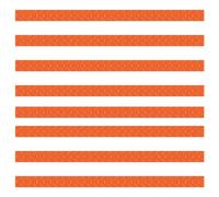 Mumuve Lot de 4/8 roues de bagage en silicone réglables pour la plupart des valises, Orange - Lot de 8, 19*1.2CM