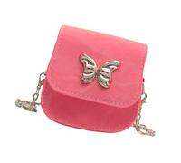 Mumuve Petit sac à bandoulière avec papillon en métal et sangle de chaîne en cuir synthétique pour adolescent, Plusieurs couleurs - 12, As shown in the picture (1-3cm error)