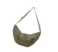 Mumuve Petit sac à bandoulière en forme de demi-lune avec motif croissant de lune, sac à bandoulière tendance, sacs à raviolis souples, sacs à bandoulière pour femmes, grand sac à provisions à