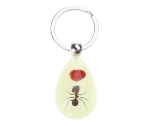 Mumuve Porte-clés en résine avec pendentif touristique et ambre, bijoux tendance