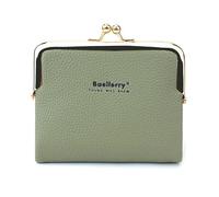 Mumuve Portefeuille court tendance pour femme, pratique et élégant, vert clair, As shown in the picture (error 1-3cm)
