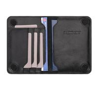 Mumuve Portefeuille élégant en cuir pour carte de crédit pour entreprise, Noir , As shown in the picture (error 1-3cm)