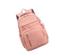 Mumuve Sac à dos d'école de grande capacité pour les étudiants juniors et seniors du secondaire, sac à dos esthétique, sac à livres en nylon confortable, Orange, As shown in the picture (1-3cm error)