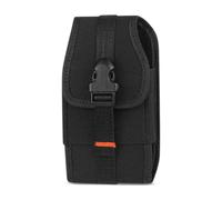 Mumuve Sac banane pour homme avec clip de ceinture, sac de téléphone, sac de ceinture en plein air, Noir , 7.8 in x 4.29 in