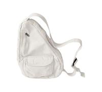 Mumuve Sac banane tendance en toile pour homme et femme - Polyvalent - Taille L, blanc, Size: Approx. 32x12x45cm/12.60x4.72x17.72in