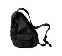 Mumuve Sac banane tendance en toile pour homme et femme - Polyvalent - Taille L, Noir , Size: Approx. 32x12x45cm/12.60x4.72x17.72in