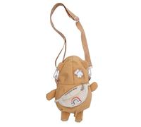 Mumuve Sac en toile imprimé dessin animé léger et sac à bandoulière réglable, kaki, As shown in the picture (error 1-3cm)
