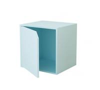 MUMUXIAO Cube de rangement empilable avec porte, bibliothèque modulaire pour petits espaces, vitrine en bois pour la maison et le bureau (vert)