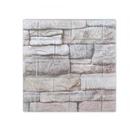 MUMUXIAO Lot de 10 feuilles de papier peint autocollant 3D en mousse de polyéthylène imperméable pour décoration murale d'intérieur (vieux blanc rétro, 2, 30 x 30 x 0,5 cm)