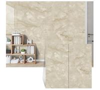 MUMUXIAO Lot de 10 panneaux muraux imperméables en PVC pour dosseret de métro - 60 x 30 cm - Papier peint autocollant pour cuisine et salle de bain (beige3)