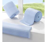 MUMUXIAO Panneaux muraux autocollants rembourrés à décoller et à coller sur panneau de tête de lit, protection anti-collision pour tête de lit - pour chambre à coucher, chambre d'enfant (bleu, 12 x