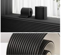 MUMUXIAO Panneaux muraux rembourrés 150 x 200 cm, autocollants, 3D, anticollision, protection de tête de lit tapissée, coussin décoratif mural pour chambre (noir)