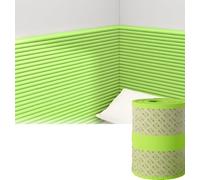 MUMUXIAO Panneaux muraux rembourrés auto-adhésifs 3D anti-collision pour chambre à coucher, chambre d'enfant - 200 x 20 cm (vert)