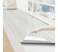 MUMUXIAO Papier peint autocollant en vinyle imperméable pour comptoir - Motif marbre brillant - 40 x 300 cm - Gris 2