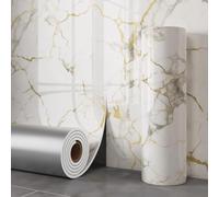 MUMUXIAO Papier peint autocollant imperméable effet marbre en vinyle, film mural, papier contact en plastique autocollant résistant à l'huile, rouleau détachable à peler et coller (H, 60 * 300CM)