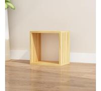 MUMUXIAO Petite étagère de rangement cubique empilable avec design anti-basculement, armoire de rangement modulaire pour chambre à coucher, bureau, dortoir (noyer peu profond)