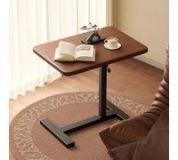 MUMUXIAO Table d'appoint pour canapé-lit, table d'appoint robuste en forme de C avec roulettes dissimulées, bureau debout mobile réglable en hauteur pour la maison, le bureau, l'école de médecine