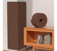 MUMUXIAO Tête de lit à décoller et à coller à faire soi-même, panneaux muraux muraux 3D anti-collision pour chambre à coucher, 20 x 200 cm, café