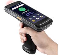 MUNBYN 2025 Nouveau Scanner Code Barre 2D Zebra PDA Android 13, Bluetooth, Pistol Grip, 4G WiFi, Terminal Robuste IP67 pour Entrepôt et Inventaire