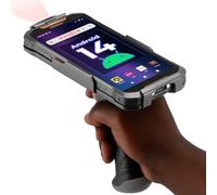 MUNBYN AS01P 2025 Scanner PDA Android 14, Écran 6", 4+128 Go, Scanner Zebra SE4710 (1D/2D/QR), Autonomie 16H, Charge Rapide, Évolutif Android 18,Type de poignée