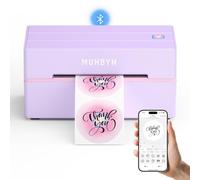 MUNBYN Bluetooth Thermal Label Printer, 130B Wireless 4x6 Shipping Label Printer for Shipping Packages Small Business Office or Home, Compatible with iPhone Android iPad Windows macOS Chrome Etsy eBay