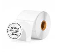 MUNBYN étiquettes thermiques rondes blanches 63,5 mm, 500/rouleau