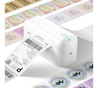 MUNBYN Imprimante Étiquettes Thermique Bluetooth 402B, 2025 Technologie Impressions Précises, Compatible Amazon, Shopify, La Poste, Colissimo, Mondial Relay, Relais Colis, Blanc
