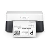 MUNBYN Imprimante Thermique Bluetooth, Technologie DAC, Noir, RW403B
