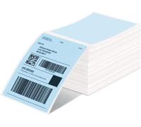 MUNBYN Lot de 500 Étiquettes d'expédition Thermiques 4XL - Etiquette Thermique 10 x 15 cm, Bleu