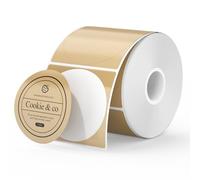 MUNBYN Lot de 500 étiquettes thermiques rondes de 7,6 cm, autocollants thermiques multi-usages pour petites entreprises