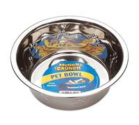 Munch & Crunch Grande 21 cm en Acier Inoxydable pour Animal Domestique Bol