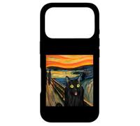 Munch Edvard The Scream Black Cat Peinture Humoristique Coque pour iPhone 17 Pro