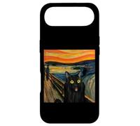 Munch Edvard The Scream Black Cat Peinture Humoristique Coque pour iPhone Air