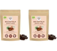 Munchilycious Dattes Dénoyautées Deglet Nour BIO 1kg, Dattes Bio Séchées Dénoyautées, Collation aux Fruits (Lot de 2)