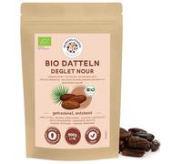 Munchilycious Dattes Dénoyautées Deglet Nour BIO 500g, Dattes Bio Séchées Dénoyautées, Collation aux Fruits