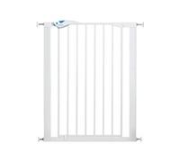 Munchkin Barrière de Sécurité Lindam Alloy Steel | Barrière de Sécurité Haute Facile à Installer | Barrière de Sécurité Bébé, Tout-Petits et Chien | 91.4cm de Haut | 76-82cm Large | Blanche