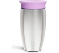 Munchkin Acier inoxydable Miracle 360 Tasse Sippy | Tasse Sippy sans BPA pour tout-petits et bébés | Idéal pour le sevrage | Tasse anti-fuite pour enfants | 12+ mois | 10oz/296ml | Violet