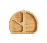 Munchkin® Bambou™ Divided Suction Plate - Eco-Friendly Bamboo Dinnerware for Babies and Toddlers