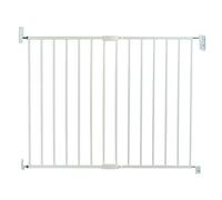 Munchkin Barrière de Sécurité Lindam Easy Close Métallique Bébé & Tout-Petits | Barrière de Sécurité pour Escaliers & Portes | Sans Barre | 64.5-102cm | Blanche