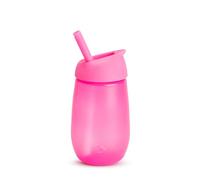 Munchkin Biberon/Tasse d'apprentissage avec pailles Simple Clean, 296 ml Rose