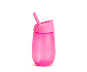 Munchkin Biberon/Tasse d'apprentissage avec pailles Simple Clean, 296 ml Rose