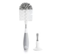 Munchkin Brosse à Biberon | Pour Nettoyer les Biberons & Bouteilles d'Eau avec Brosse à Tétine Intégrée | Autonome | Compatible Lave-vaisselle | Brosse à Poils | Lot de 1 | Gris