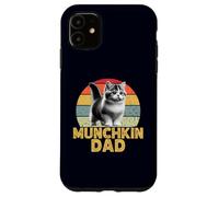 Munchkin Cat Dad Funny I Love My Munchkin Cat Rétro Coque pour iPhone 11