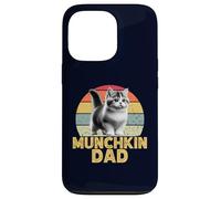 Munchkin Cat Dad Funny I Love My Munchkin Cat Rétro Coque pour iPhone 13 Pro