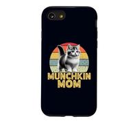 Munchkin Cat Mom Funny I Love My Munchkin Cat Rétro Coque pour iPhone SE (2020) / 7/8